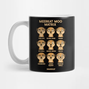Meerkat Mood Matrix – 9 Faces of Snark Mug